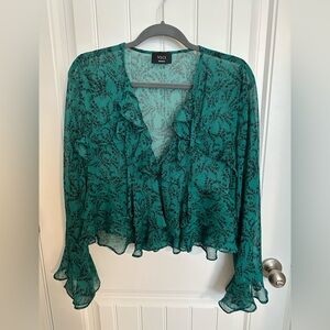 VICI Green Floral Women's Top